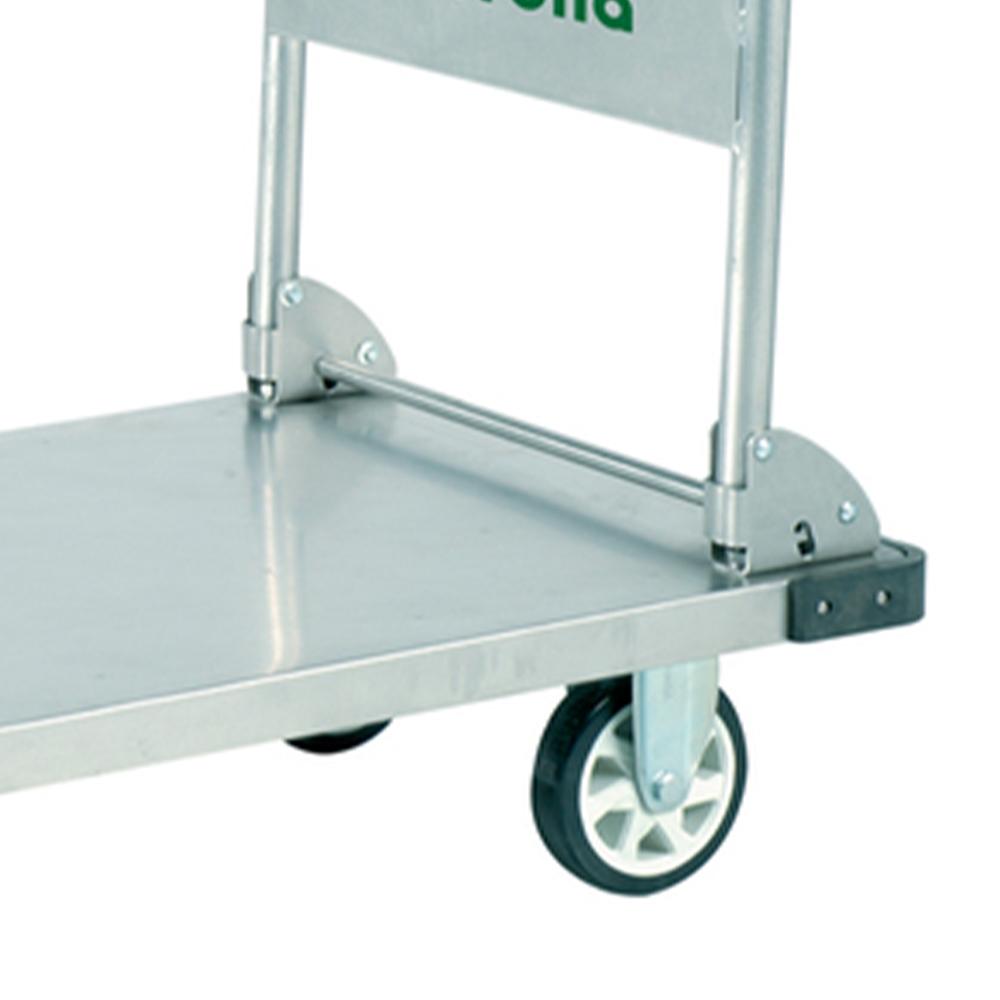 Troden Workshop Equipment Troden Stainless Steel Folding Handle Platform Trolley, 350kg Capacity