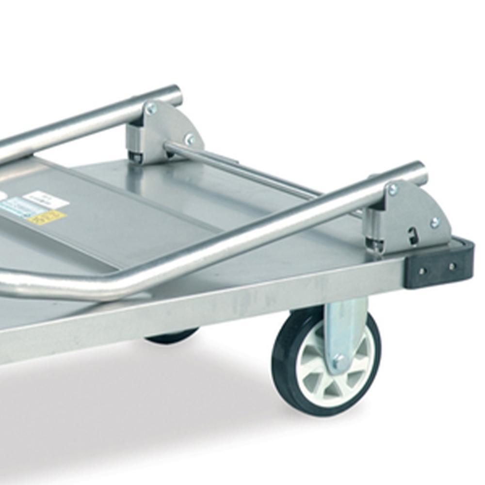 Troden Workshop Equipment Troden Stainless Steel Folding Handle Platform Trolley, 350kg Capacity