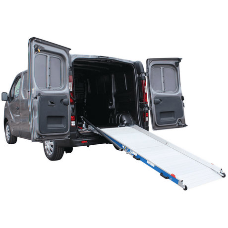 WM System Car & Truck WM System Aluminium AL-Light Van Ramp with Swivel, 400kg Capacity