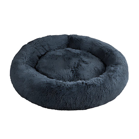 Grey dog bed front view
