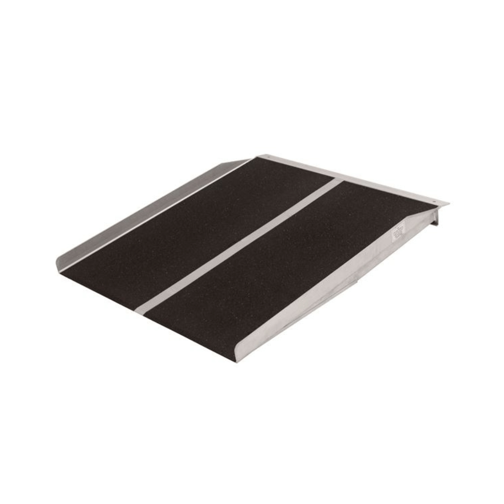 Black wheelchair ramp side view