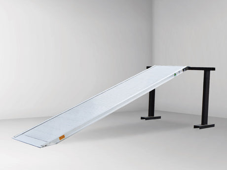 Sureweld 3.5m x 820mm 300kg Aluminium Removalist Walk Ramp on a stand