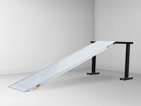 Sureweld 3.5m x 720mm 300kg Aluminium Removalist Walk Ramp on a stand