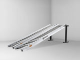 Sureweld 6-Tonne 3.6m x 600mm PT Series Aluminium Loading Ramps, pair, on stands