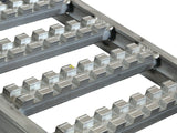 Close-up of the studded rungs on Digga Ezi-Loada Universal loading ramps
