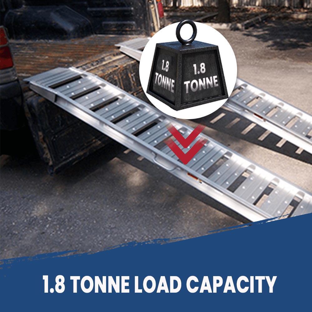 Heeve 1.8 Tonne x 370mm Aluminium Loading Ramps