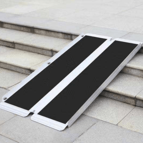 Heeve Aluminium Single-Fold Premium Wheelchair Ramp - 300kg Capacity - Ramp Champ