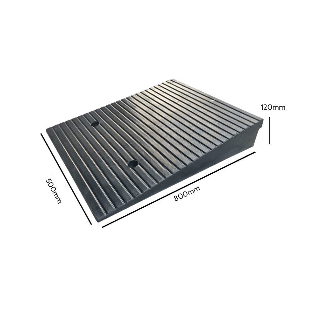 Heeve Car & Truck 120mm Heeve 800mm Heavy-Duty Solid Vehicle Rubber Ramps - Pair