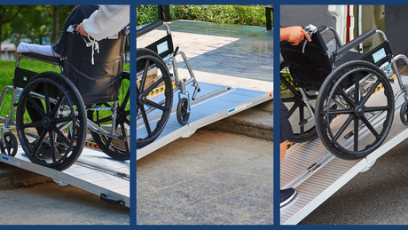 Rigg 1.8m Aluminium Portable Non-slip Wheelchair Ramp, 272kg Capacity