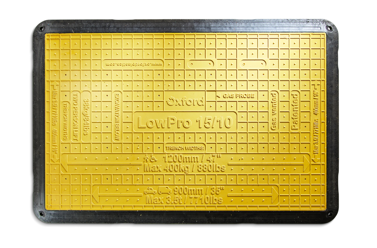 Oxford Plastics LowPro 15/10 trench cover seen from above