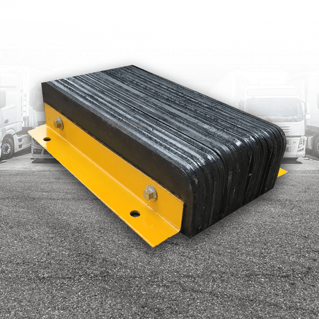 Heeve Loading Dock & Warehouse Heeve Laminated Rubber Dock Bumper With Steel Angle
