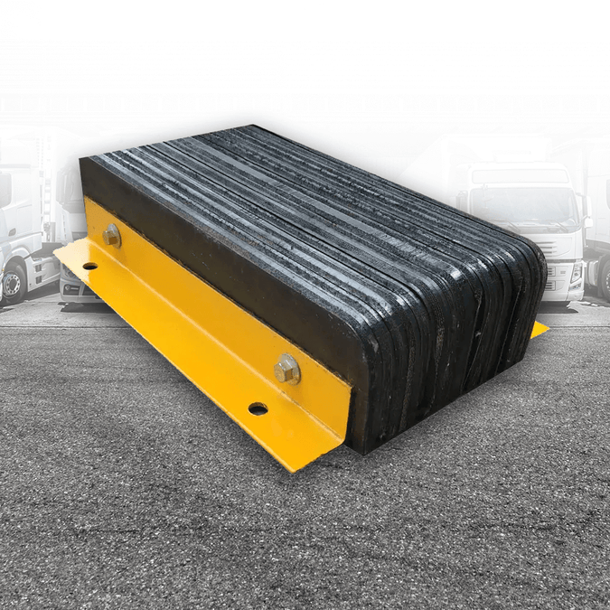 Heeve Laminated Rubber Dock Bumper With Steel Angle – Ramp Champ