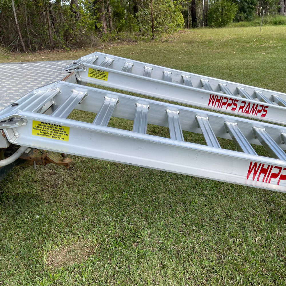 Whipps Construction & Machinery Whipps 5 Tonne 3.6m x 570mm Aluminium Machinery Loading Ramps