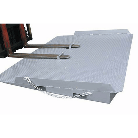 Heeve Loading Dock & Warehouse Heeve Heavy-Duty Long Forklift Container Ramp with Raised Sides