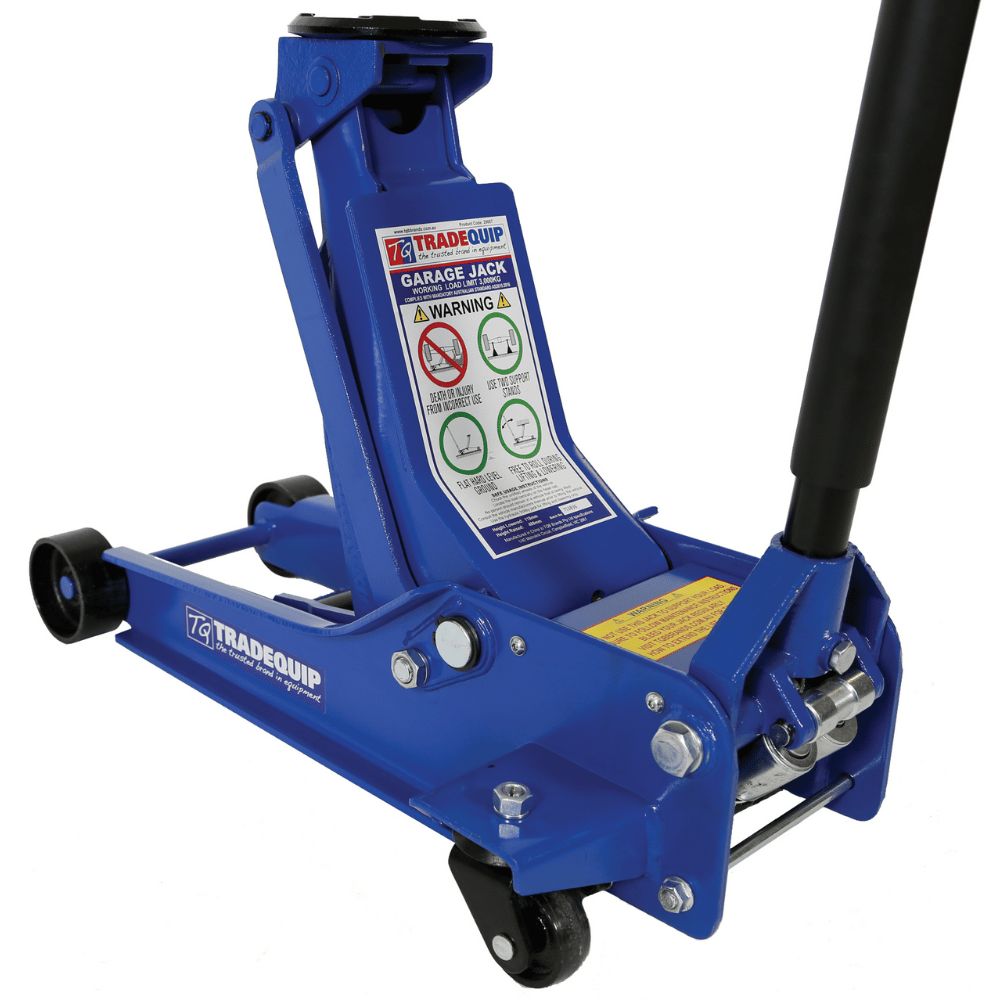 Borum Workshop Equipment TradeQuip Low Profile Hydraulic Garage Jack, 3-Tonne Capacity