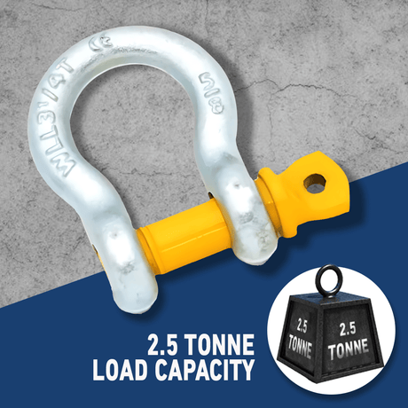 MC Steel Lifting Bow Shackle with Yellow Pins