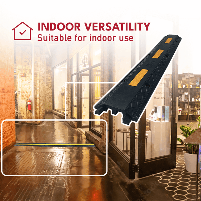 Heeve 2-Channel Drop Over Rubber Cable Protector Ramp – Ramp Champ