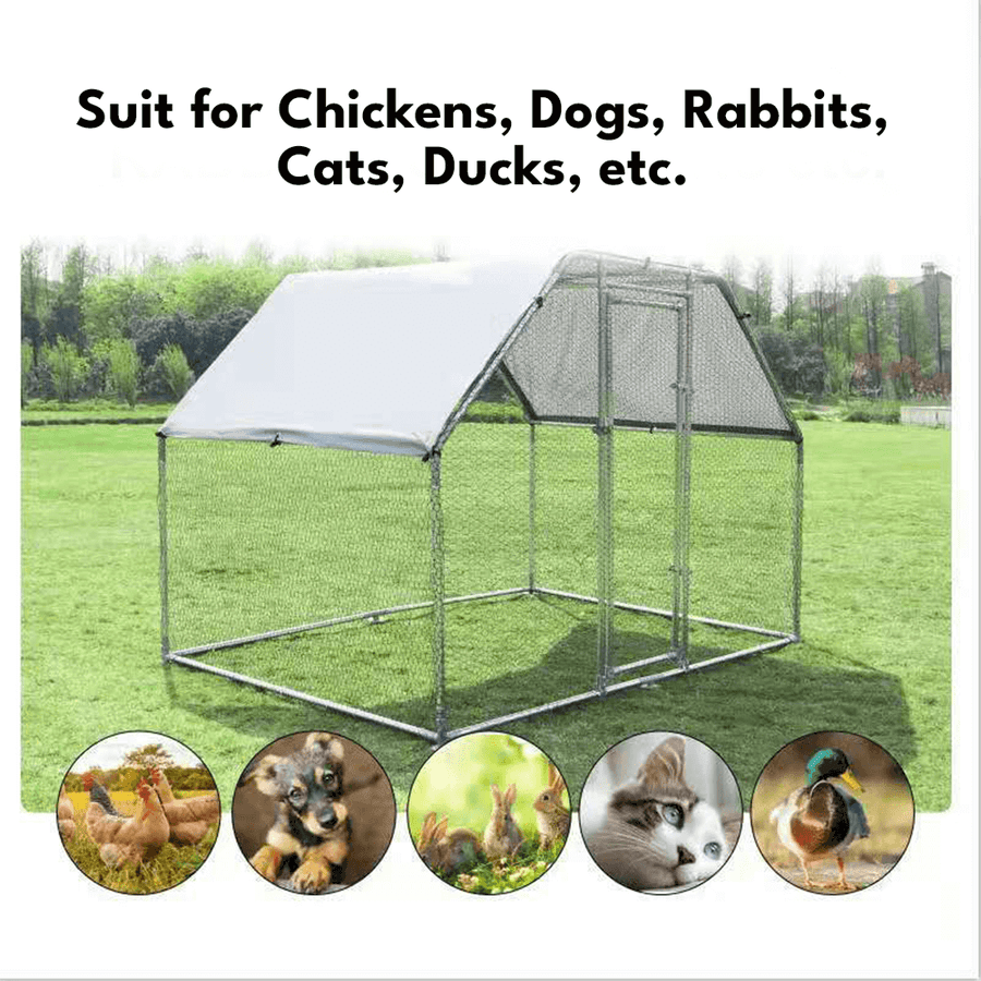 Heeve 32mm Galvanised Steel Chicken Coop – Ramp Champ