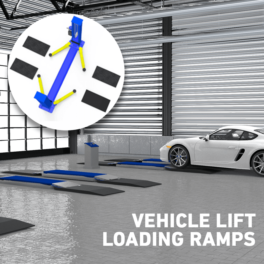 Heeve Heavy-Duty Rubber Scissor Lift Vehicle Loading Ramp Set – Ramp Champ