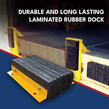 Heeve Loading Dock & Warehouse Heeve Laminated Rubber Dock Bumper With Steel Angle
