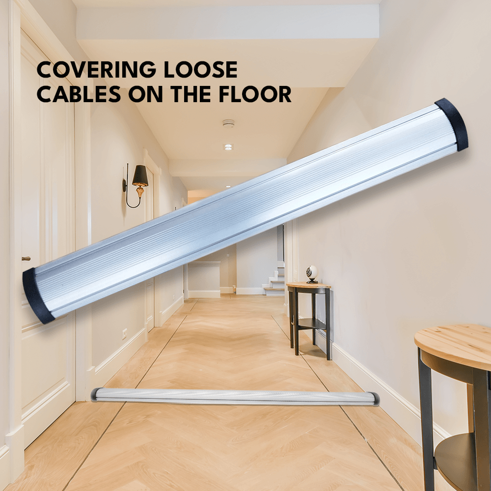 Heeve Cable Hose & Pipe Ramps / Protectors Heeve 2-Channel Aluminium Floor Cable Protector