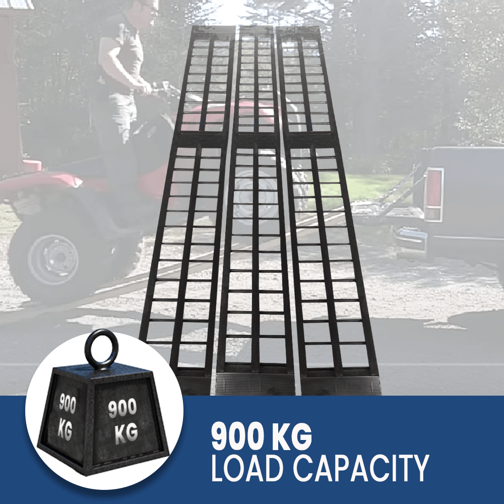 Heeve 900kg 3-pc Folding Aluminium ATV Loading Ramp