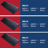 Heeve Threshold Ramps Heeve 1000mm Heavy-Duty Solid Rubber Threshold Ramp