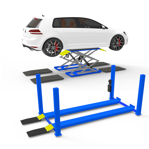 Heeve Heavy-Duty Rubber Scissor Lift Vehicle Loading Ramp Set – Ramp Champ