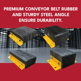 Heeve Loading Dock & Warehouse Heeve Laminated Rubber Dock Bumper With Steel Angle