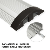 Heeve Cable Hose & Pipe Ramps / Protectors Heeve 2-Channel Aluminium Floor Cable Protector - Wide