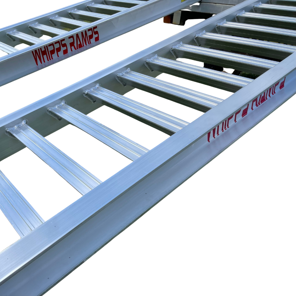 Whipps Construction & Machinery Whipps 6.5 Tonne 3.6m x 630mm Aluminium Machinery Loading Ramps