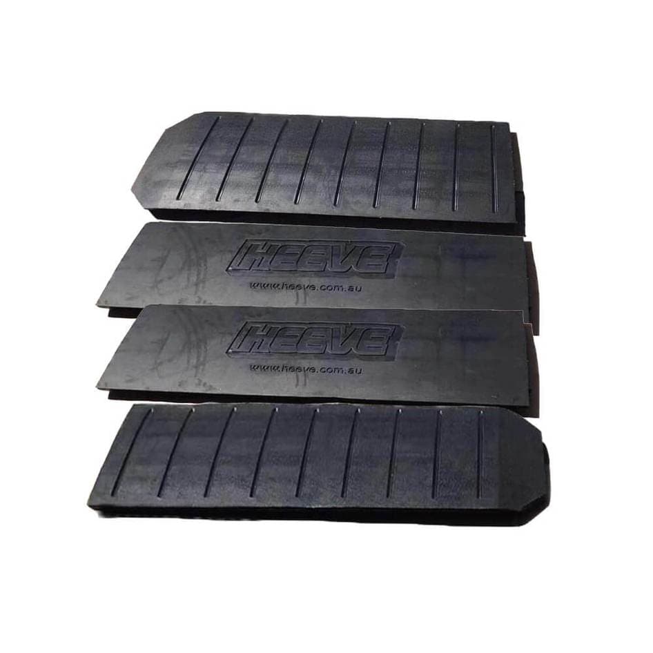 Heeve Premium Driveway Rubber Kerb Ramp 4.8m Kit for Rolled-Edge Kerb Bundle