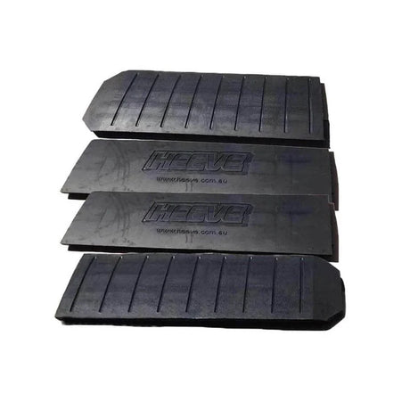 Stacked modular ramp pieces showing set configuration.