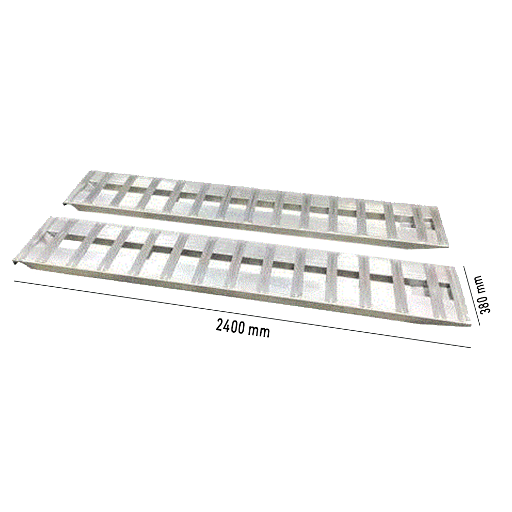 Gen-Y Hitch Construction Machinery Loading Ramps Gen-Y Hitch 4.5T 2.4m x 380mm Heavy Duty Aluminium Loading Ramps