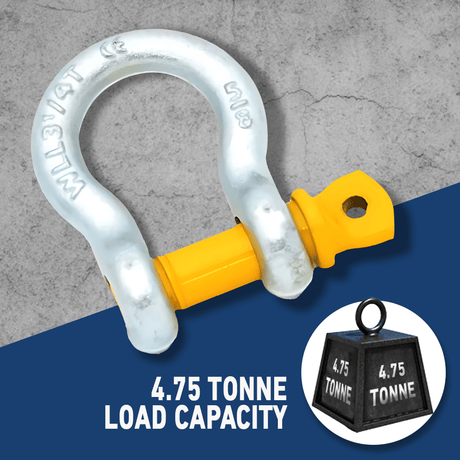MC Steel Lifting Bow Shackle with Yellow Pins