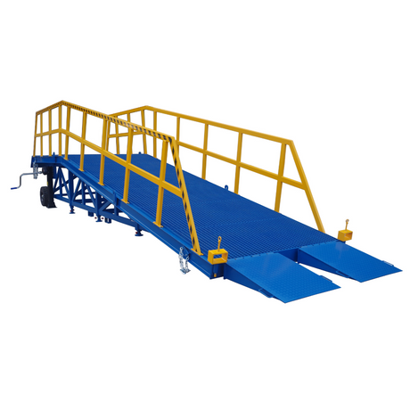 Heeve Loading Dock & Warehouse Heeve Forklift Dock Ramp/Yard Ramp with Grated Surface - Manual