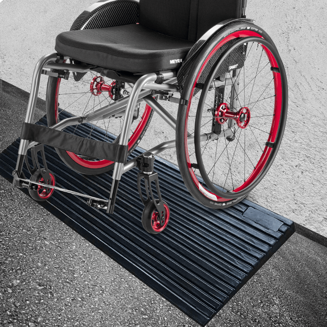 Heeve 1000mm Heavy-Duty Solid Rubber Threshold Ramp – Ramp Champ