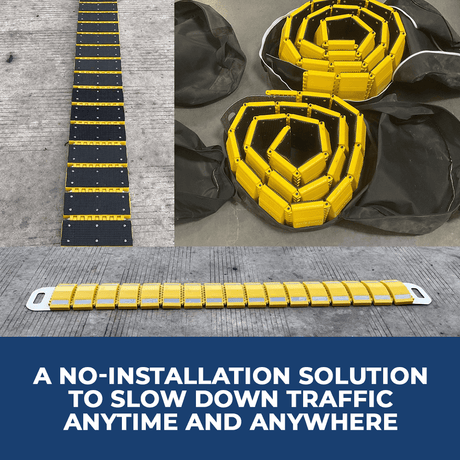 Heeve Heeve Traffic Guard Portable Roll-Up Speed Bump with Carry Bag