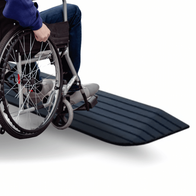 Barrier Group One-piece Heavy-Duty Threshold Rubber Ramp 1:8 Gradient ...