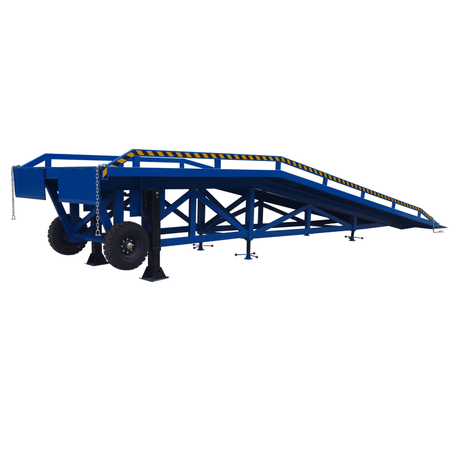 Heeve Loading Dock & Warehouse Heeve Steel Forklift Dock Ramp/Yard Ramp with Grated Surface - Manual