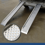 Heeve 1.5m x 400kg Aluminium Rigid ATV/UTV Ramps with Raised Sides