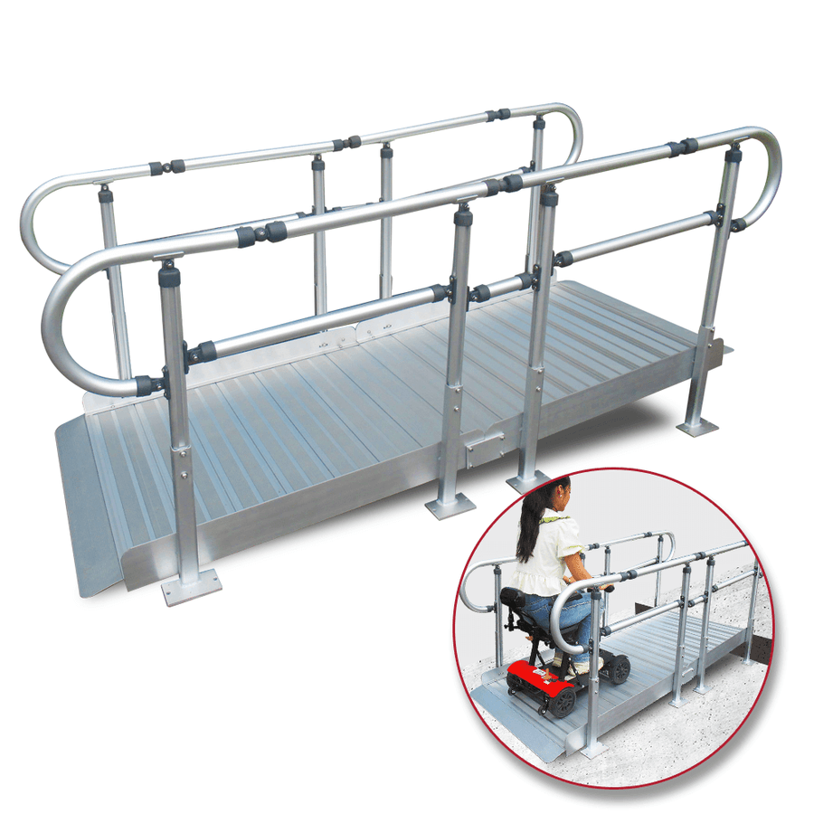 Heeve Wheelchair Access Ramp with Handrails - 450kg Capacity – Ramp Champ