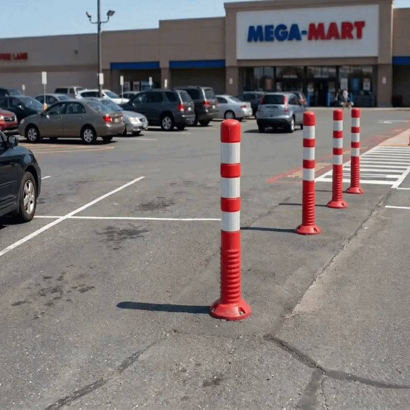 Base Guard 750mm Reflective PE Warning Post