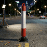 Base Guard PE Traffic Delineator Post with Rubber Base