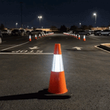 Base Guard Reflective Traffic Cone with Rubber Base