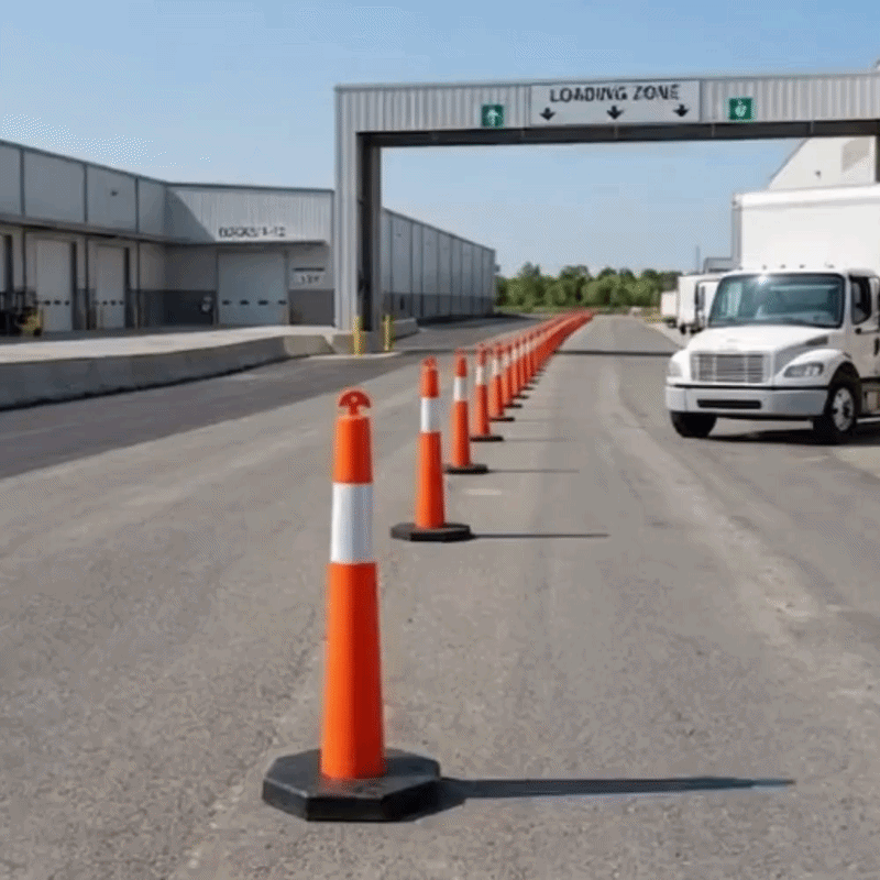 Base Guard Traffic Delineator Post with Composite Base