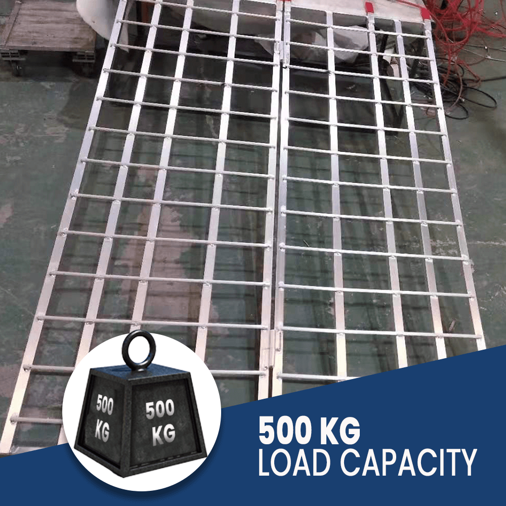 Heeve 500kg 1.8m Bifold Aluminium ATV/UTV Loading Ramp