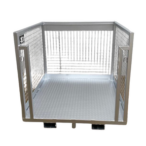 DHE Australian Made Forklift Stock Picking Cage - front view of cage on white background
