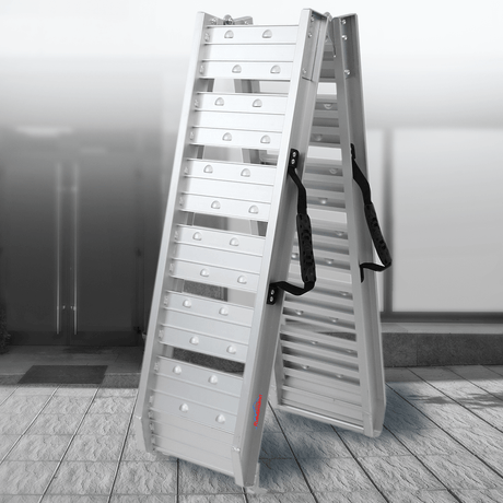 Heeve 250kg 1.8m x 280mm Folding Aluminium Motorcycle Ramp