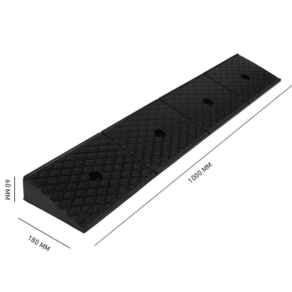 Heeve Heavy-Duty Solid Rubber Ramp for Layback Kerb